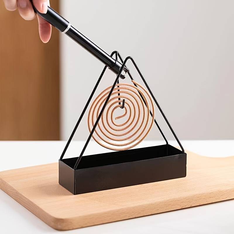 1 Pcs Simple Triangle-shaped Iron Mosquito Coil Holder Creative Hanging