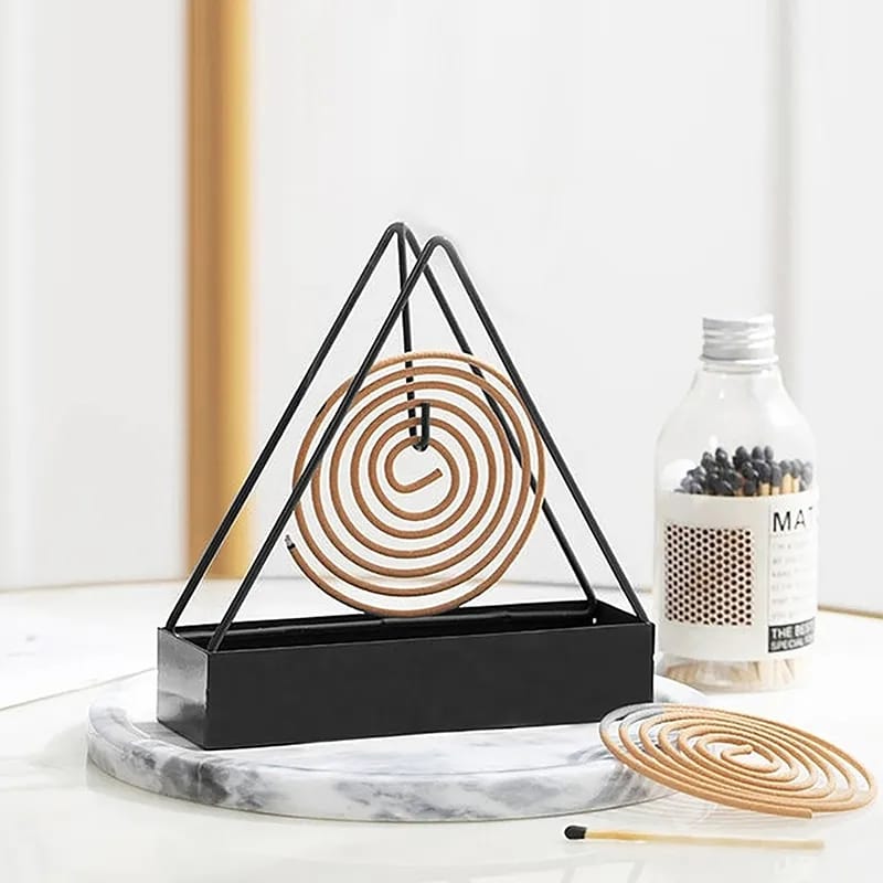 1 Pcs Simple Triangle-shaped Iron Mosquito Coil Holder Creative Hanging