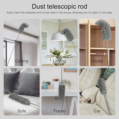 Cleaning Duster 8ft Long Pipe AC CEILING FAN WALL ROOF FEATHER DUSTER