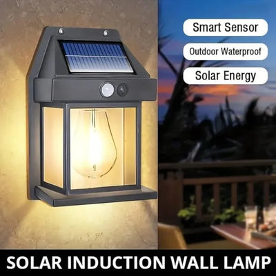 Solar Charge Motion Sensor Solar Waterproof Wall Lamp