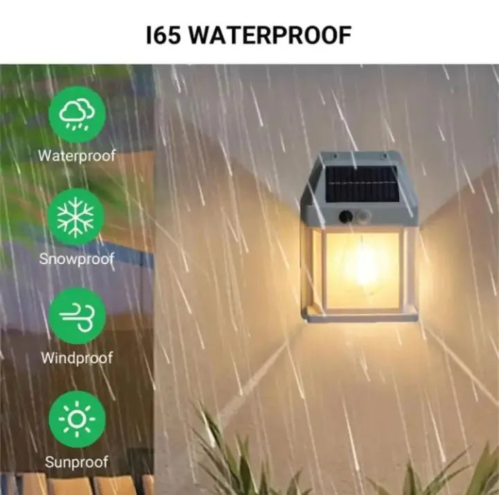 Solar Charge Motion Sensor Solar Waterproof Wall Lamp
