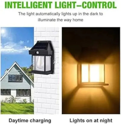 Solar Charge Motion Sensor Solar Waterproof Wall Lamp